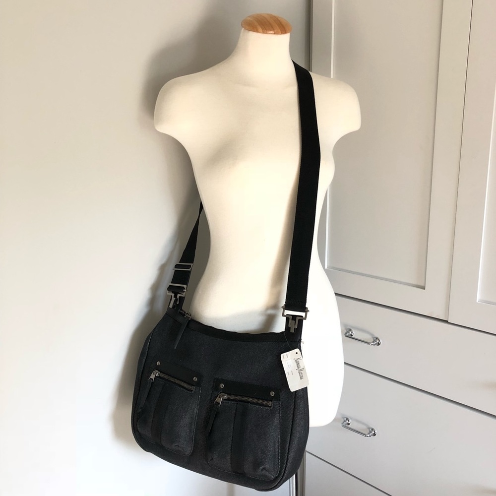 Gucci Black Denim Canvas Messenger Bag